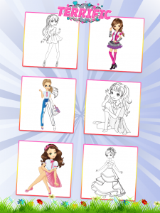 اسکرین شات 3 برنامه Fashion Coloring Book