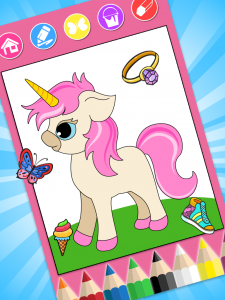 اسکرین شات 1 برنامه Princess Coloring Book 3