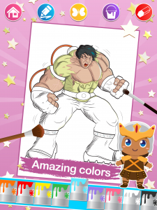 اسکرین شات 6 برنامه Superhero Coloring Pages