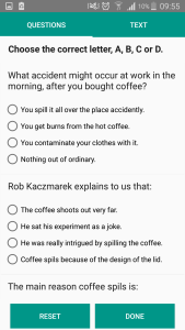 اسکرین شات 2 برنامه IELTS Reading