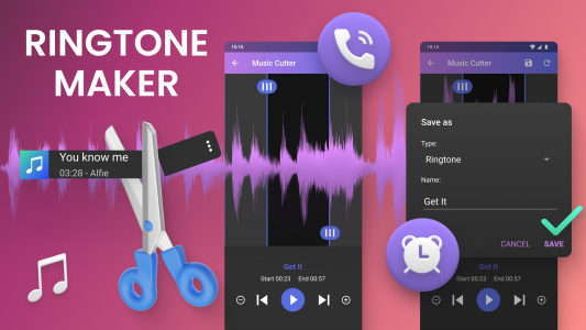 اسکرین شات 8 برنامه Music Cutter - Ringtone maker