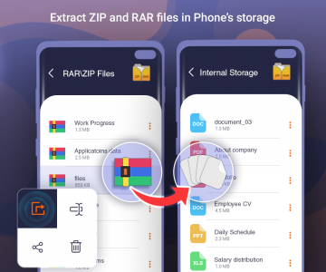 اسکرین شات 2 برنامه Zipify: Files Archiver