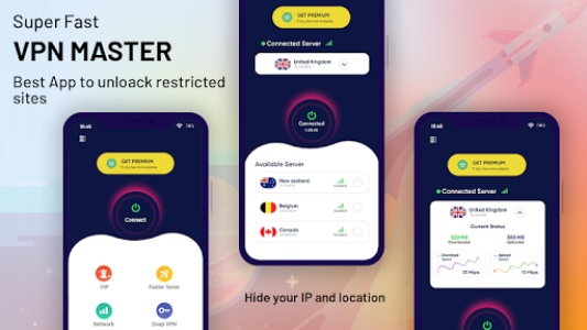 اسکرین شات 1 برنامه Smart Vpn Proxy Master : Vpn unblock website free