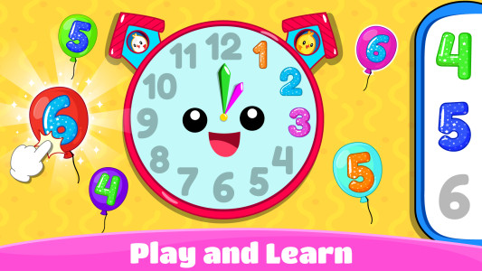اسکرین شات 4 بازی Balloon Pop Kids Learning Game
