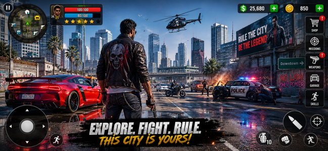 اسکرین شات 1 بازی Gangster Crime City Legends