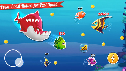 اسکرین شات 1 بازی Fish.IO Multiplayer Shark Game