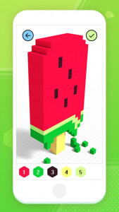 اسکرین شات 6 برنامه Color by the Number 3D Pixel