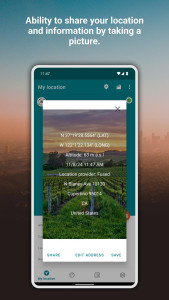 اسکرین شات 4 برنامه My GPS Coordinates