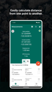 اسکرین شات 3 برنامه My GPS Tape Measure