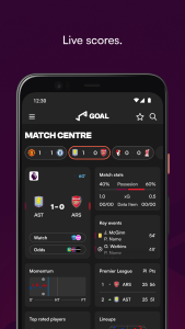 اسکرین شات 4 برنامه GOAL - Football News & Scores