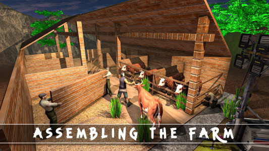 اسکرین شات 3 بازی Cattle House Builder Farmhouse