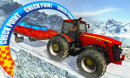 اسکرین شات 3 برنامه Farm Tractor Cargo Driving Sim