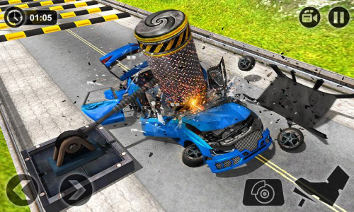 اسکرین شات 2 برنامه Speed Bump Crash Challenge
