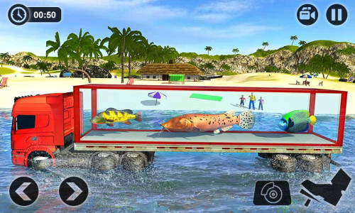 اسکرین شات 6 برنامه Sea Animals Transporter Truck