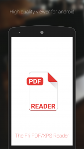 اسکرین شات 1 برنامه Fri PDF XPS Reader Viewer