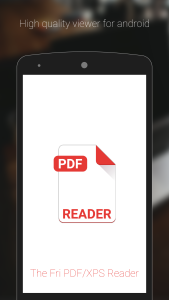 اسکرین شات 1 برنامه Fri PDF XPS Reader Viewer
