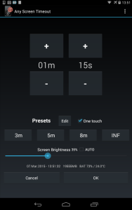 اسکرین شات 3 برنامه Any Screen Timeout