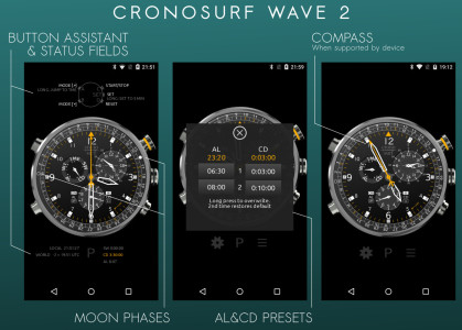اسکرین شات 2 برنامه Cronosurf Wave watch