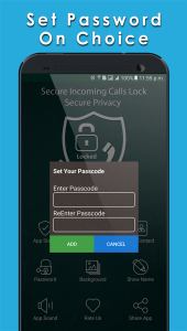 اسکرین شات 7 برنامه Secure Incoming Calls Lock