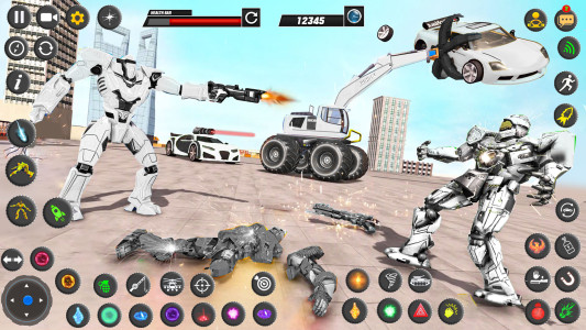 اسکرین شات 2 بازی Robots War– Car Transform Game
