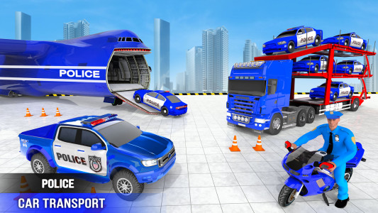 اسکرین شات 5 بازی Police Car transporter Game 3D