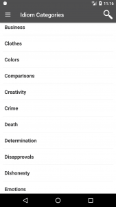 اسکرین شات 3 برنامه English Idioms and Phrases