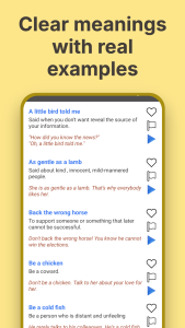 اسکرین شات 3 برنامه English Idioms and Phrases