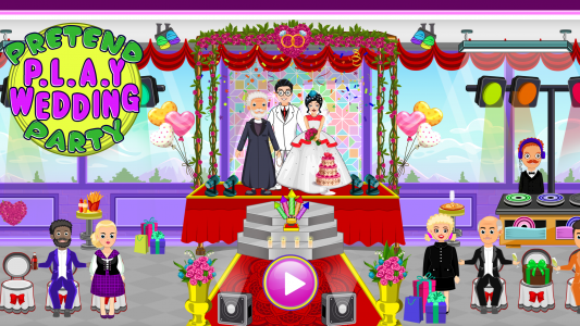 اسکرین شات 1 بازی Pretend Town Wedding Party