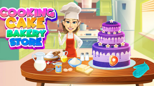 اسکرین شات 1 بازی Cooking Cake Bakery Store: Sta