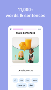 اسکرین شات 4 برنامه Learn French - 11,000 Words