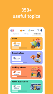 اسکرین شات 5 برنامه Learn French - 11,000 Words