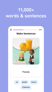 اسکرین شات 4 برنامه Learn Italian - 11,000 Words