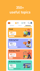 اسکرین شات 5 برنامه Learn Spanish - 11,000 Words