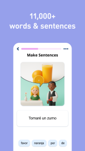 اسکرین شات 4 برنامه Learn Spanish - 11,000 Words