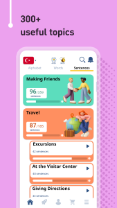 اسکرین شات 4 برنامه Learn Turkish - 11,000 Words