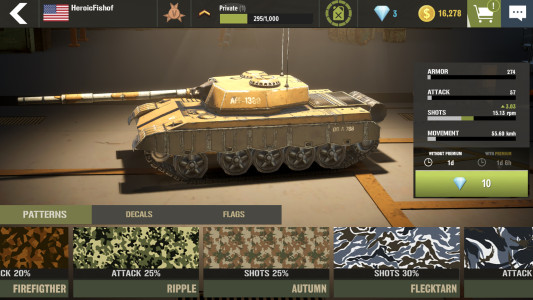 اسکرین شات 4 بازی War Machines：Tanks Battle Game