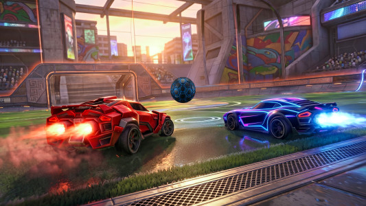 اسکرین شات 4 بازی Rocket Car Racing Games 3D