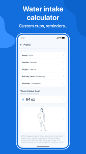 اسکرین شات 6 برنامه Water Tracker: WaterMinder app