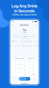اسکرین شات 4 برنامه Water Tracker: WaterMinder app