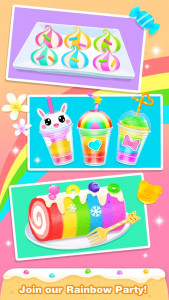 اسکرین شات 6 بازی ASMR Rainbow Dessert Maker – Fun Games for Girls