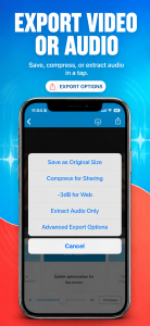 اسکرین شات 4 برنامه AudioFix: Video Volume Booster