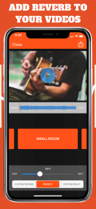 اسکرین شات 1 برنامه Add Reverb to Video: VideoVerb