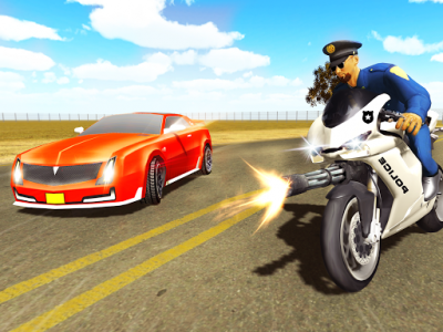 اسکرین شات 3 بازی Moto Bike Police Chase 3D