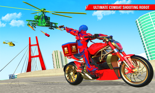 اسکرین شات 3 بازی Superhero Bike Delivery Taxi