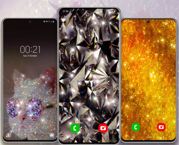 اسکرین شات 5 برنامه Glitter Live Wallpaper 3D