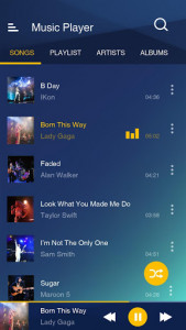 اسکرین شات 7 برنامه Music Player for Samsung Galaxy
