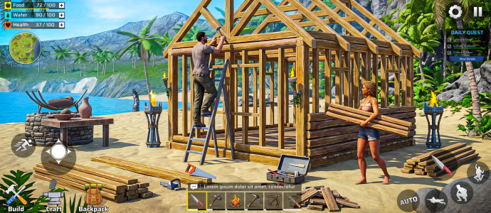 اسکرین شات 5 بازی Island Survival: Offline Games