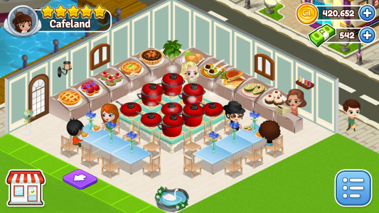 اسکرین شات 7 بازی Cafeland - Restaurant Cooking