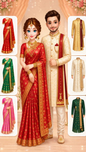 اسکرین شات 1 بازی Indian Bridal Saree Salon Game