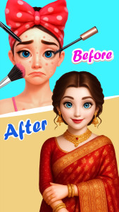 اسکرین شات 5 بازی Indian Bridal Saree Salon Game